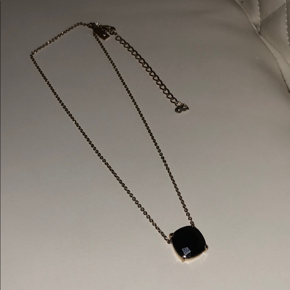Kate Spade Black Stone Gold Necklace 